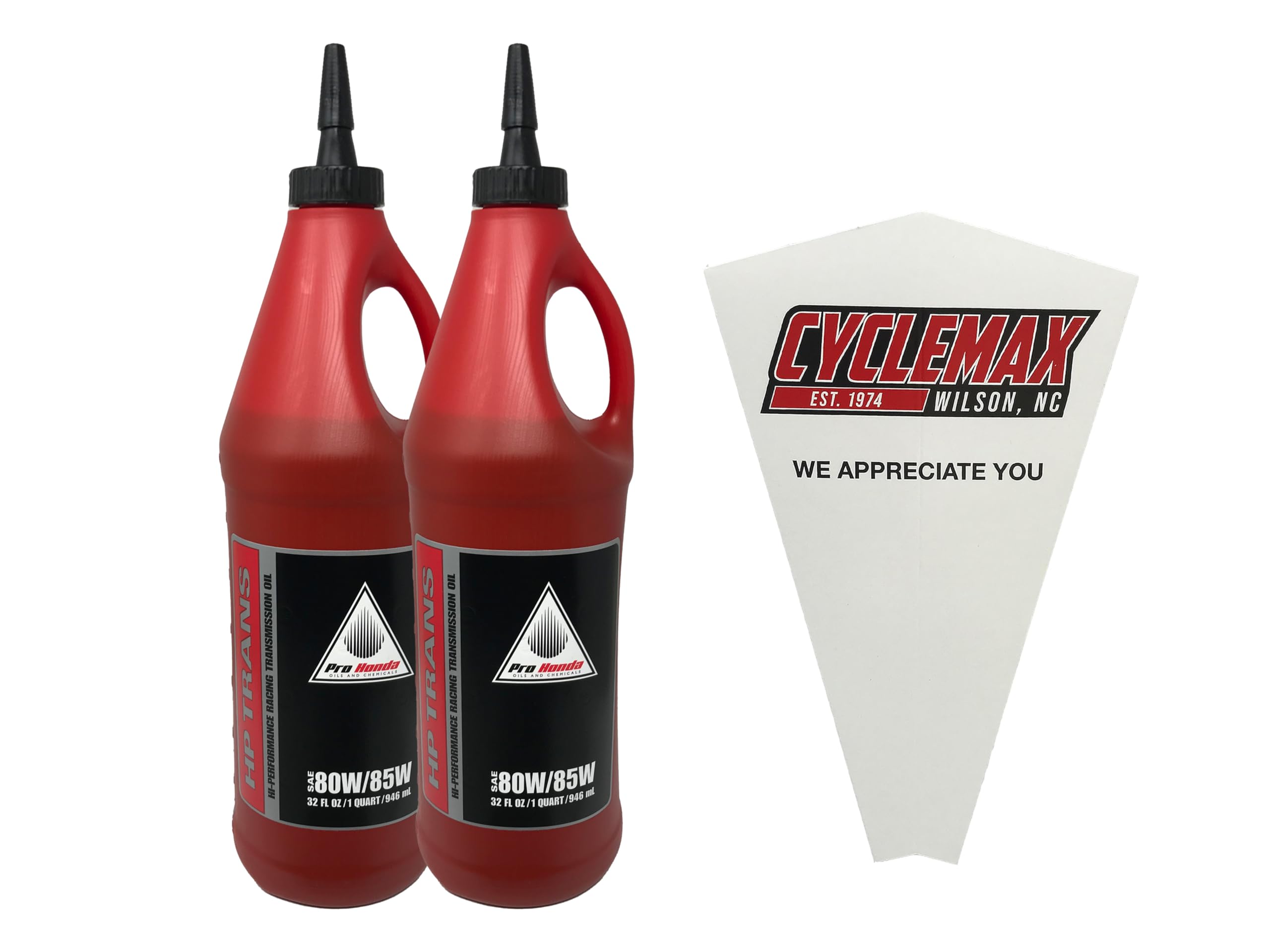 Cyclemax Two Pack Compatible with Honda HP Transmission Oil 08C35-A851M01 Contains Two Quarts and a Funnel
