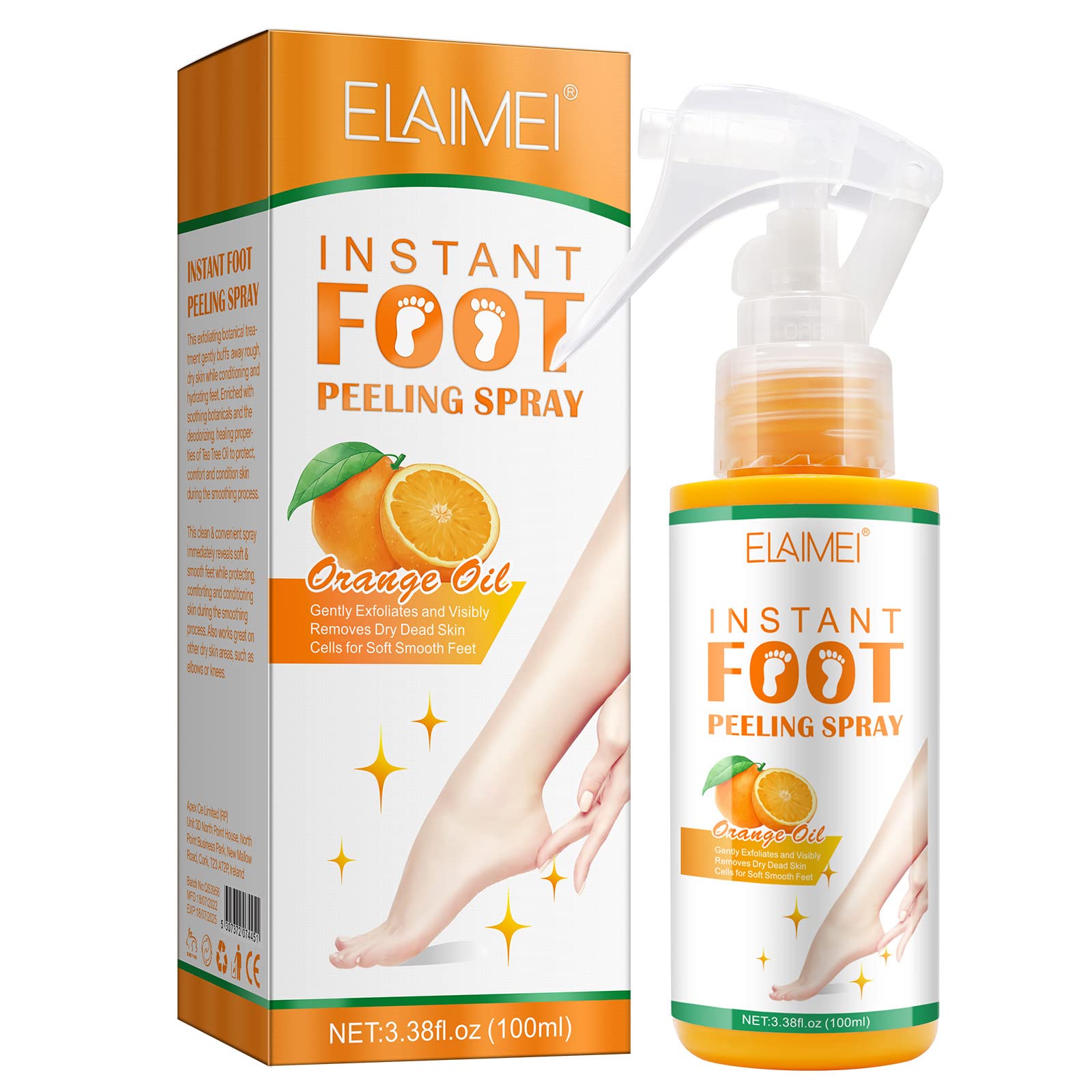 Foot Spray 100ml - Foot Peel Spray Quickly Callus Removal for Cracked Foot Dead Skin Foot Care
