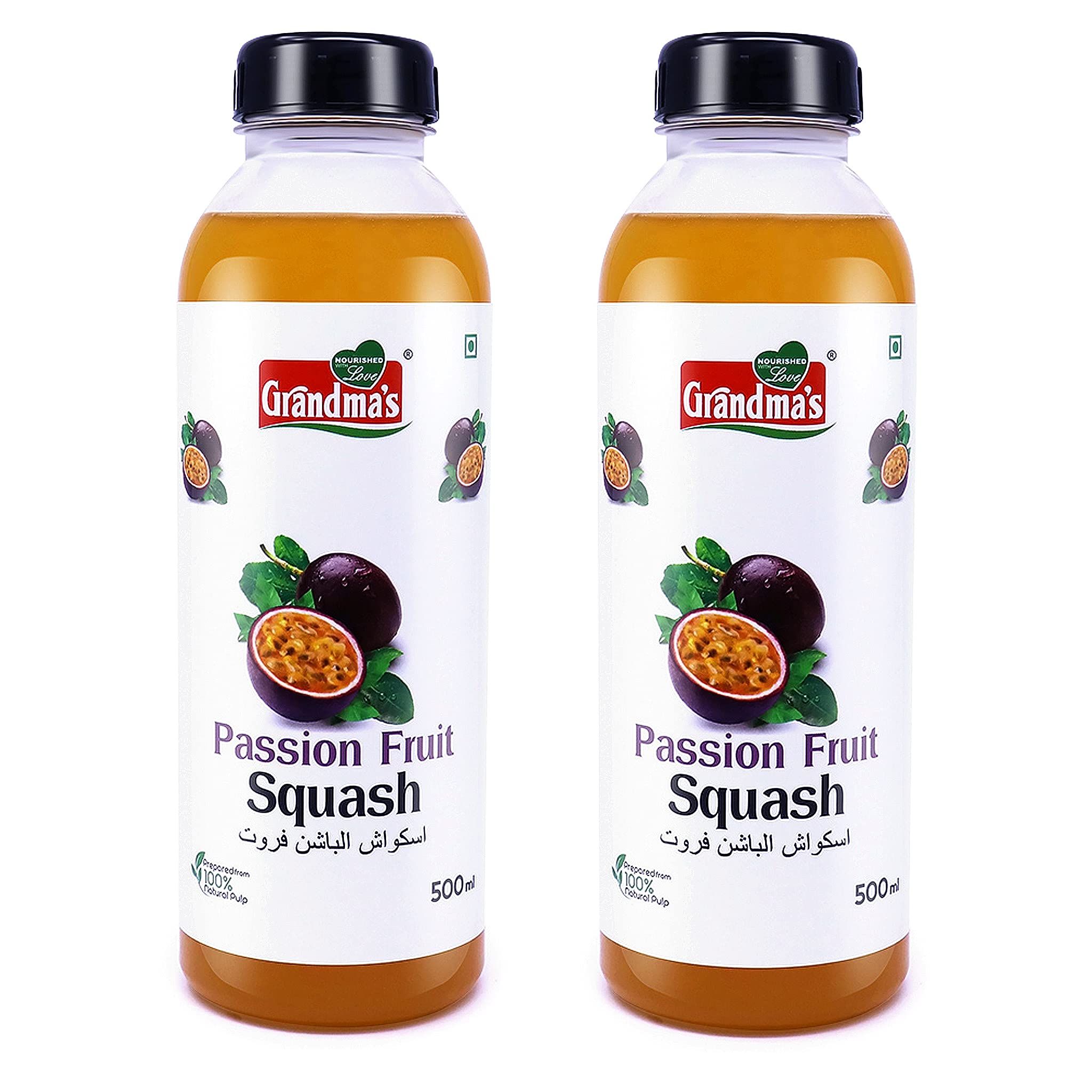 Grandmas Fresh Passion Fruit Squash 500ml | Pack of 2 | 100% Natural Fruit Pulp| Sweet and Healthy Drink | (B09813B7WP) Amazon Price History, Amazon Price Tracker