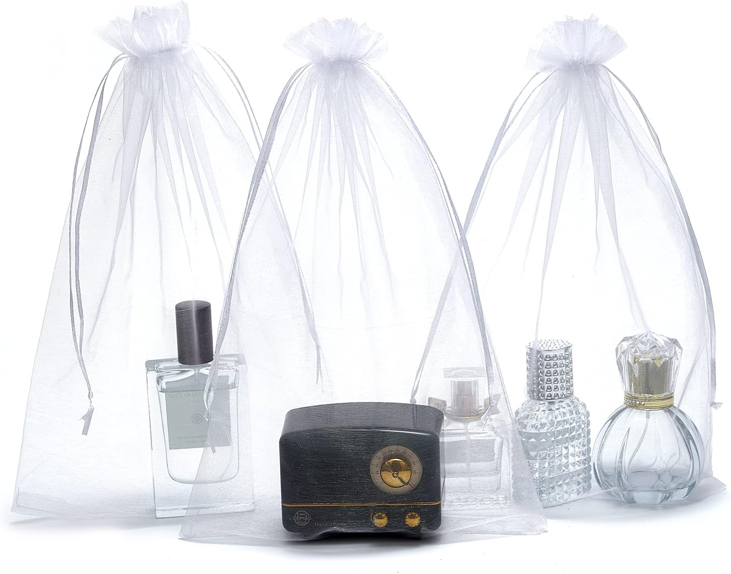 LOOKSGO25 pcs 8x12 Inches Drawstring Organza Bags Wedding Party Favor Gift Candy Toys Makeup Pouches Gift Bag