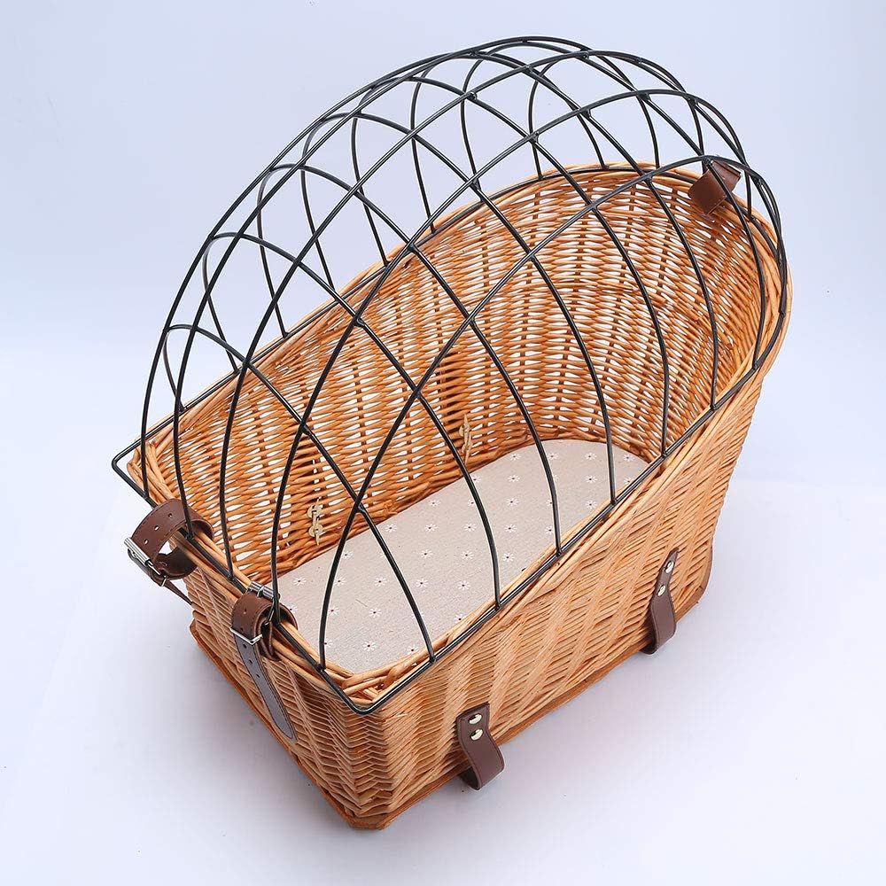 格安 Yasion 犬用バスケット 自転車用 犬用リアバイクバスケット 小型ウィッカーバイクバスケット ガールズ レディース 自転車リアラック 自転車ドッグキャリア 小型ドッグキャリア ドッグケージ Sサイズ 1個 Therapeuticapillows Ca