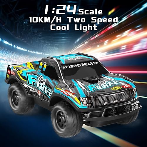 Miniatura 2 de Juguetes de Navidad para niños de 3 a 7 años, auto RC Drift de 2.4 ghz, carcasa LED colorida ideal para niños y niñas, caja de regalo para niños