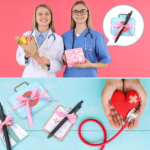 Miniatura 7 de Eaasty Juego de 8 mini blocs de notas divertidos para enfermeras con bolígrafo 2025, regalo de agradecimiento para la semana de la enfermera, regalo