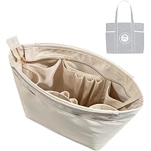 Divitize Luxe Waterproof Nylon Organizer compatible with Lululemon Daily Multi-Pocket Tote Insert Perfect Fit, +24 Colors, Premium Quality, Extra Storage & Support Black, 20L