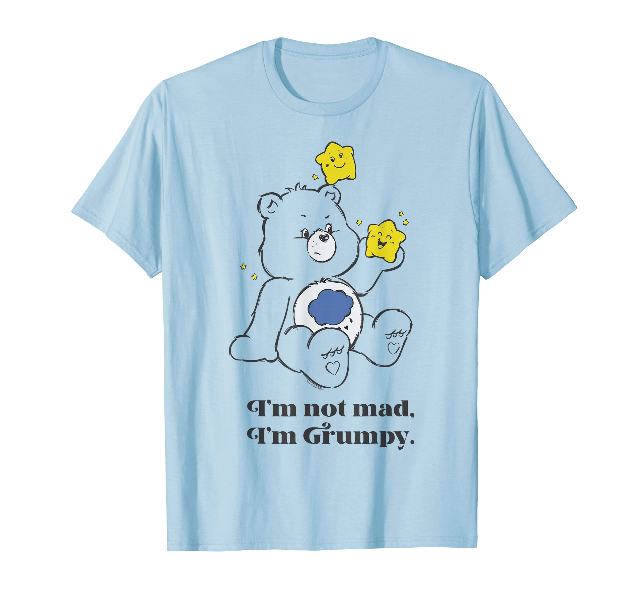Care BearsGrumpy Bear I’m Not Mad I'm Grumpy Vintage Icon T-ShirtOEKO-TEX STANDARD 100