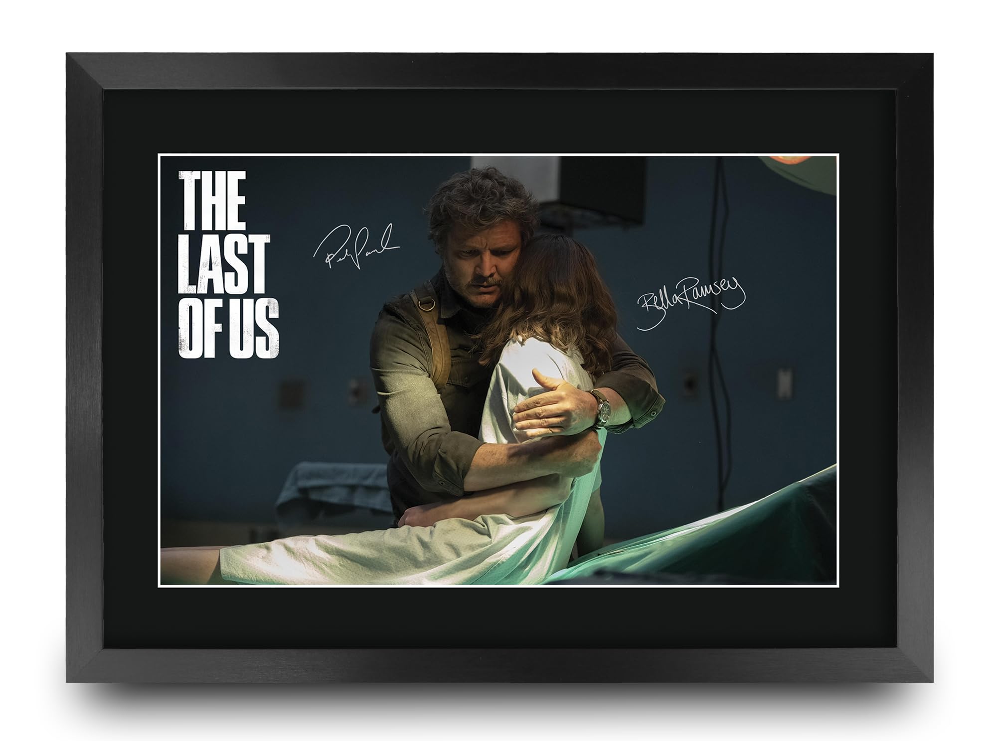 HWC Trading The Last Of Us Scene 1 Geschenke Gedrucktes Signiertes Autogramm Foto für Fans von Fernsehn Memorabilien - A3 Gerahmt