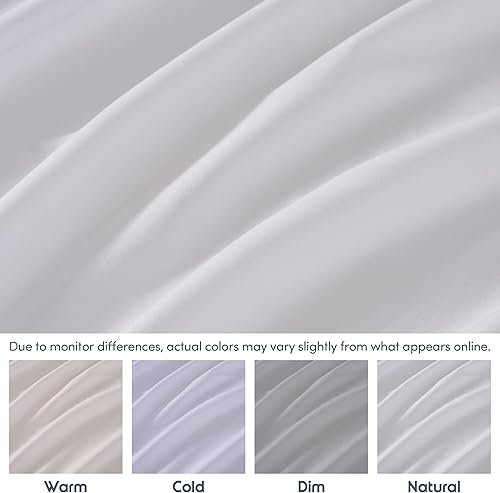 Miniatura 8 de Nestl Sábana bajera ajustable blanca de bolsillo extra profundo para niños, sábana bajera de lujo tamaño individual que solo se adapta fácilmente a