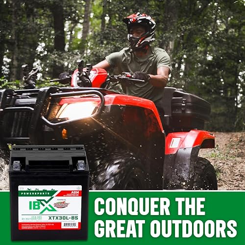 Miniatura 5 de Interstate Batteries YTX30L-BS 12V 30Ah Powersports Batería 385CCA AGM recargable de repuesto para motocicletas, cuatrimotos, UTV, motos de nieve