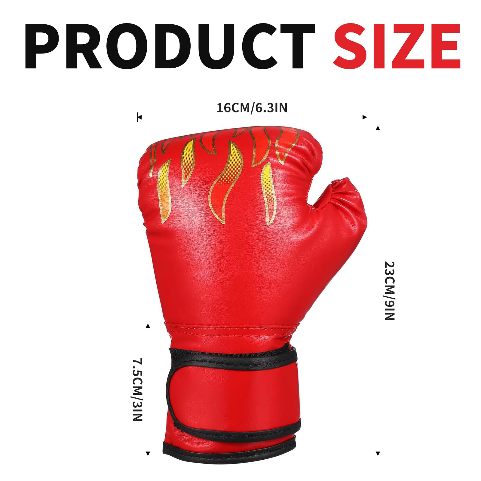 Guantoni da boxe bambini 6OZ con chiusura regolabile - Set professionale per allenamento kickboxing, Muay Thai e MMA, ideale per ragazzi e ragazze 3-10 anni