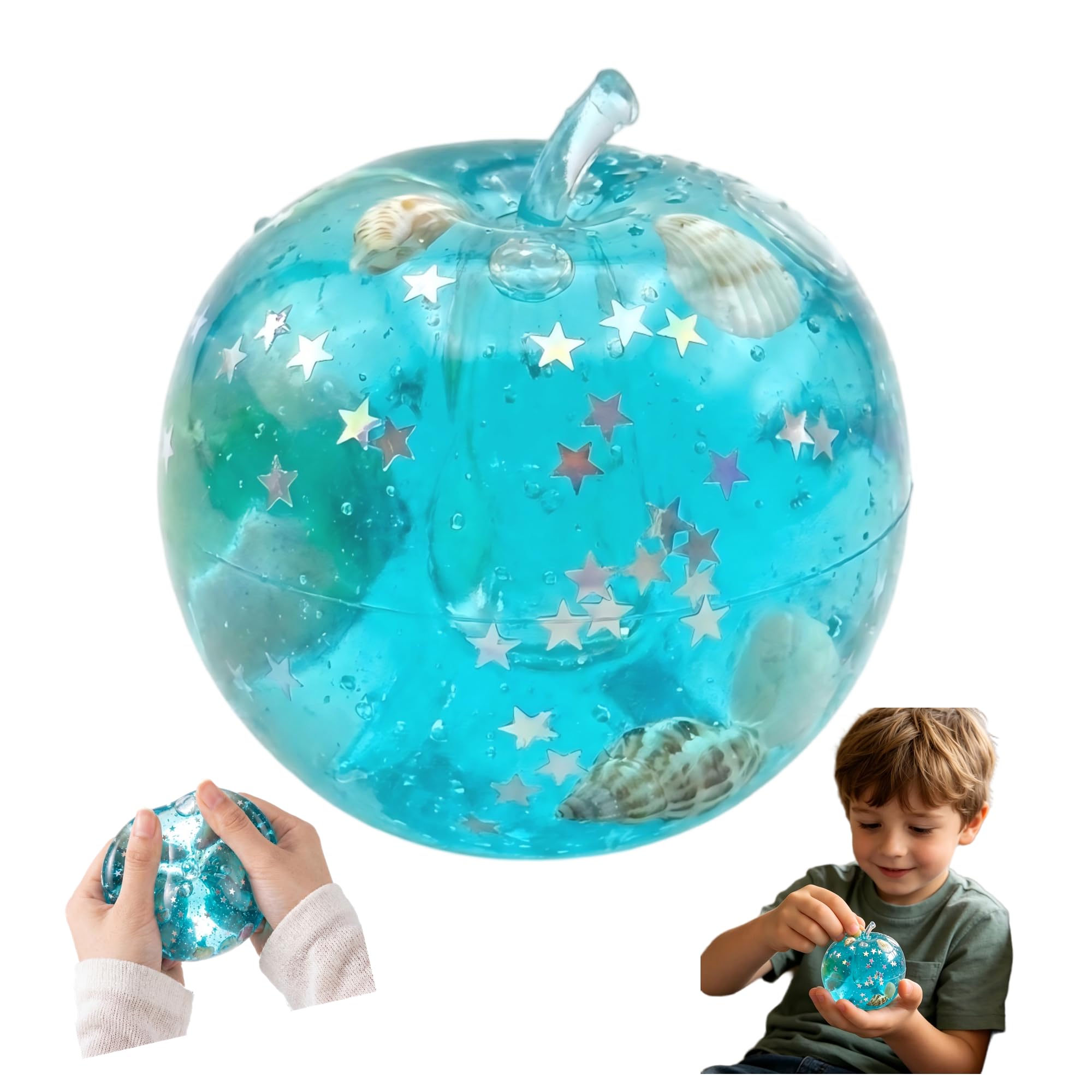 Squishy Balls,Apple Squishy Fidget Balls,Stress Gifts for Adults (apple#5)