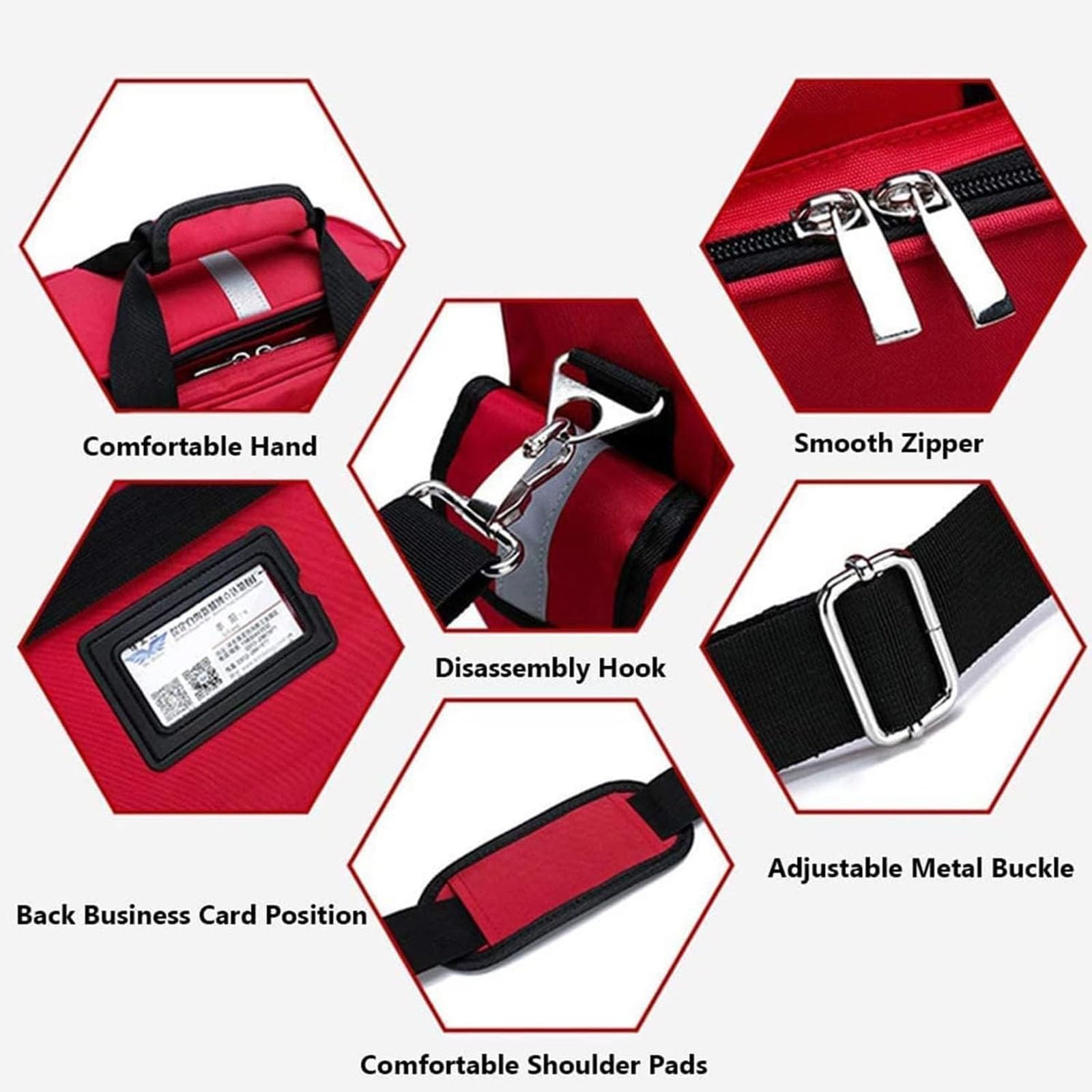 Bolsa de primeros auxilios de emergencia, impermeable y de gran capacidad, para uso médico profesional y al aire libre, Red