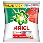 Ariel Complete Detergent Powder – 4kg | Removes 100 Tough Stains in 1 wash | Fragrance that lasts for 2 weeks | For Semi Auto Washing Machine & Bucket Wash