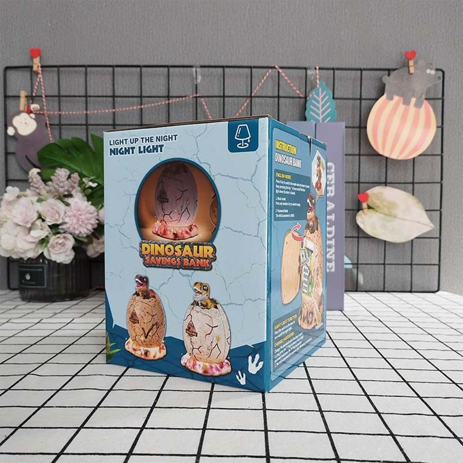 Salvadanaio Elettronico A Forma Di Dinosauro - Con Luce, Musica E Sblocco Impronta/Password, Per Bambini - Foto 4