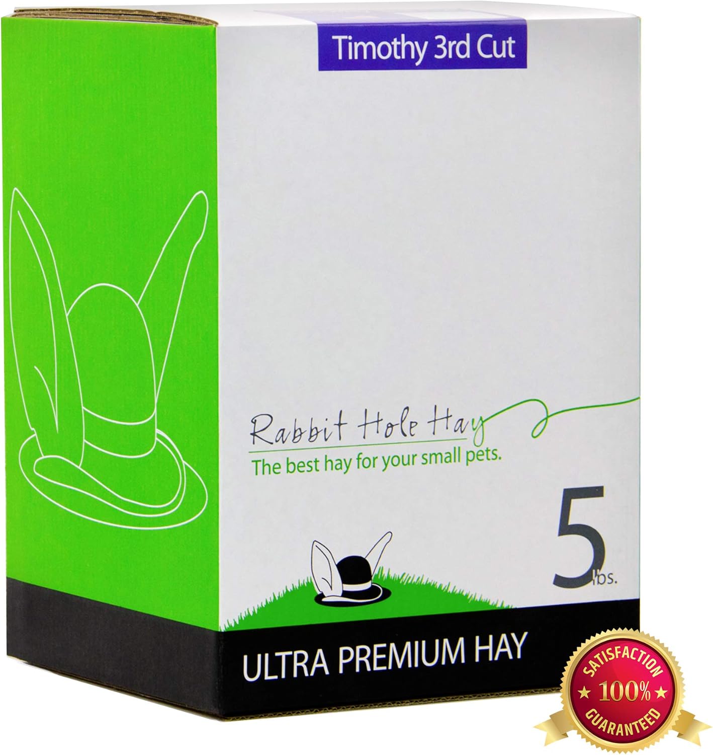 Rabbit Hole Hay Ultra Premium, Hand Packed Soft Timothy