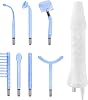 Elitzia High Frequency Electrotherapy Wand Multifunctional Portable Handheld Light Therapy Stick for Acne Skin Rejuvenation Hair Growth Facial Device (with 7 Tubes Blue) ETSC640