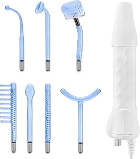 Elitzia ETSC640B Hi Frequency Facial Care Tool Skin Toning Device with 7 Electrode Tubes Blue