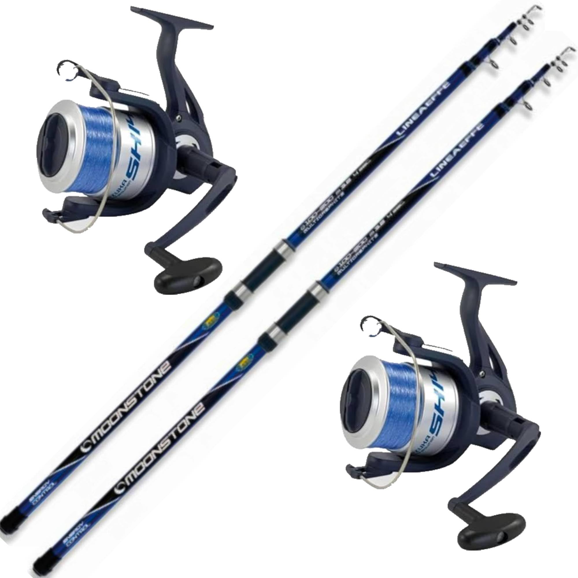 Canna Pesca surfcasting STORIONE SPIGOLA ORATA MT. 4,20 combo scogliera + Mulinello 7000 kit Mare 2 pezzi