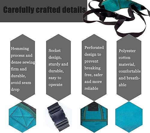 Miniatura 6 de Correa de retención médica para seguridad de ancianos, correa de pecho, cinturón de seguridad para silla de ruedas, sistema de seguridad para