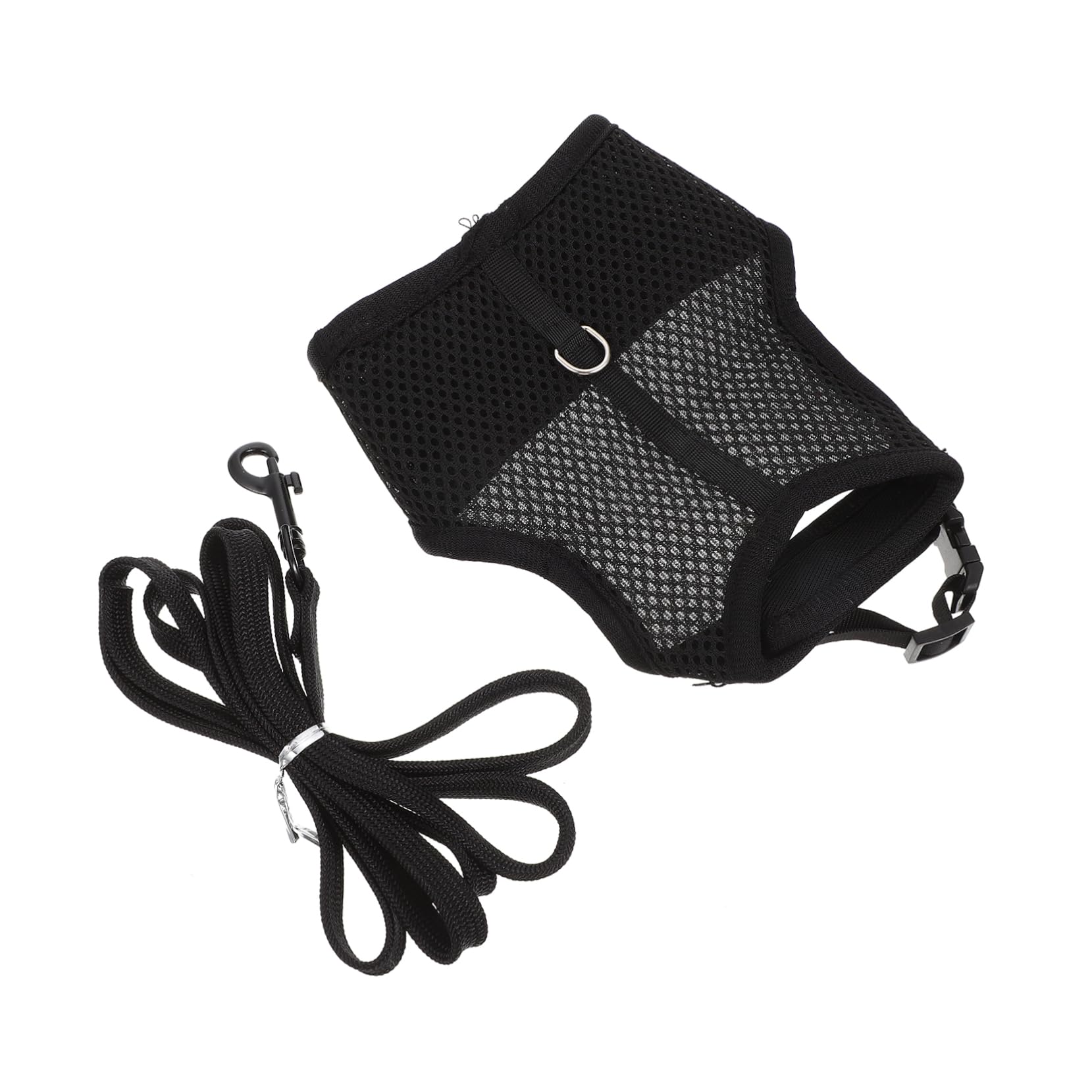 VICASKY 1 Set Rabbit Harness Vest Set with Leash Comfortable Mesh Bunny Leash for Pets Breathable and Durable Design for Walking Guinea Pigs and Kittens Fits Chest