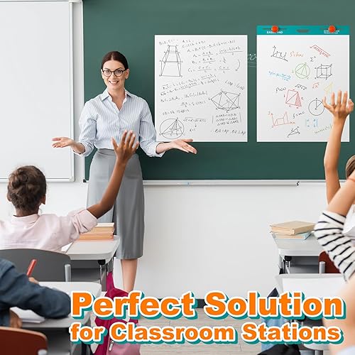 Miniatura 5 de VinTS 4 Pack Sticky Easel Pads,25 x 30 In,30 SheetsPad,Large Self-Stick Easel Paper for Teachers and Students,Self Stick Flip Chart Paper for White