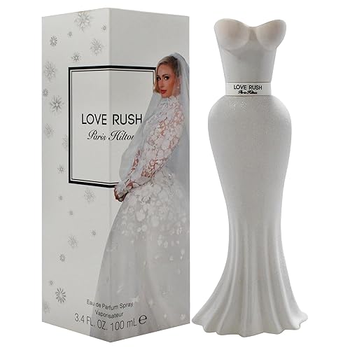 Paris Hilton Love Rush Eau de Parfum - Perfume en aerosol para mujer, fragancia floral, notas de bergamota italiana, gardenia, sándalo y vainilla, Paris Hilton Love Rush Eau de Parfum - Perfume en aerosol para mujer, fragancia floral, notas de bergamota italiana, gardenia, sándalo y vainilla,