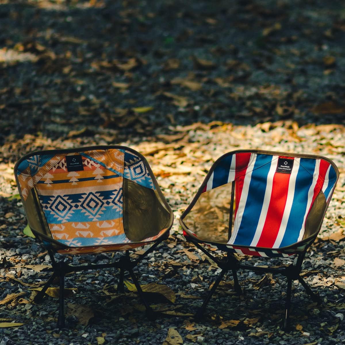 Thous Winds アウトドアチェア 子供用 ミニ 折りたたみ キャンプ椅子 コンパクト キッズ チェア 軽量 耐荷重80kg 収納袋付属