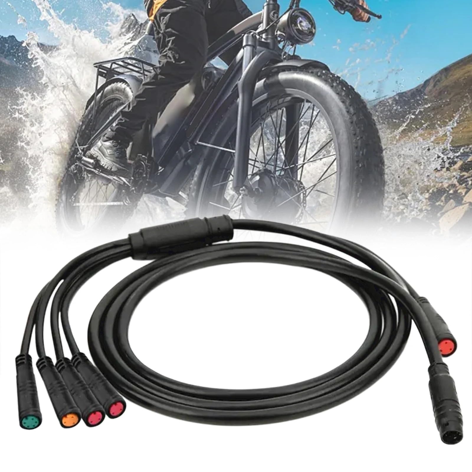 Motocyklowe kable napędowe Do kontrolerów KT 1T5 9-pinowy wodoodporny kontroler Ebike