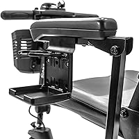 Vista 4 de Pride Mobility Portavasos plegable Go-Go Scooter C-Style Moldeado Asiento Apoyabrazos Negro