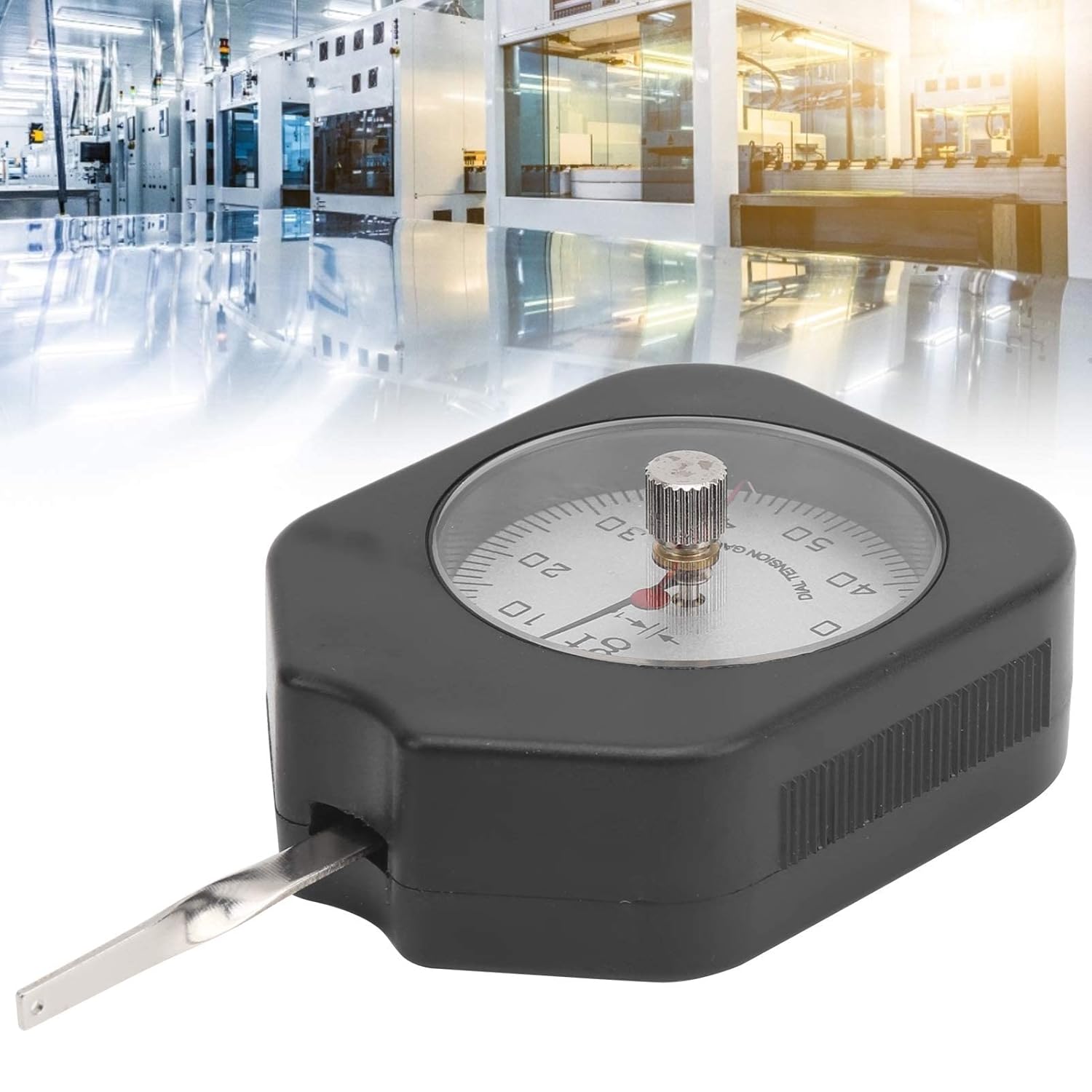 Mxzzand Dial Tension Tension Meter Gram Tension Meter Double Needle Switch Measuring Dynamometer 50g for Testing