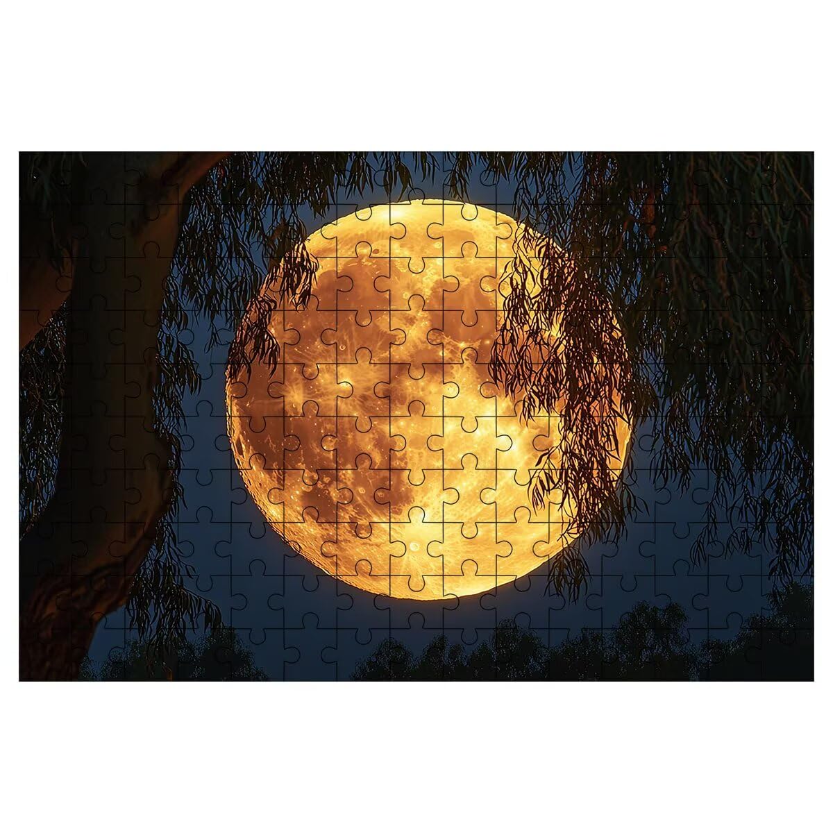 Puzzle 4000 Pezzi Luna, Puzzle Albero, Puzzles in Legno, 141x87cm -1442