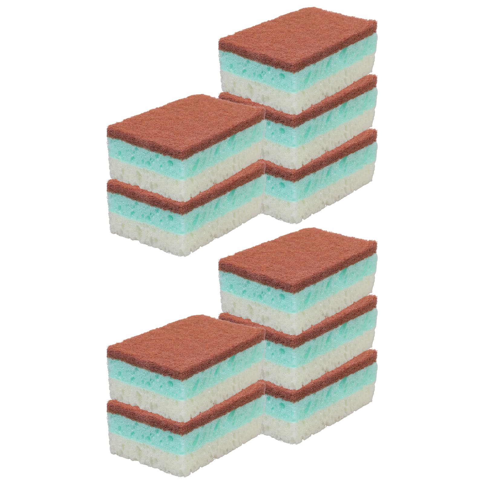 5 / 10PCS Scrubbing Sponge for Dishes Pans Cookware Oil Resistant Surfaces Cleaning Tool Kitchen Dishwashig Essential Household Sponge