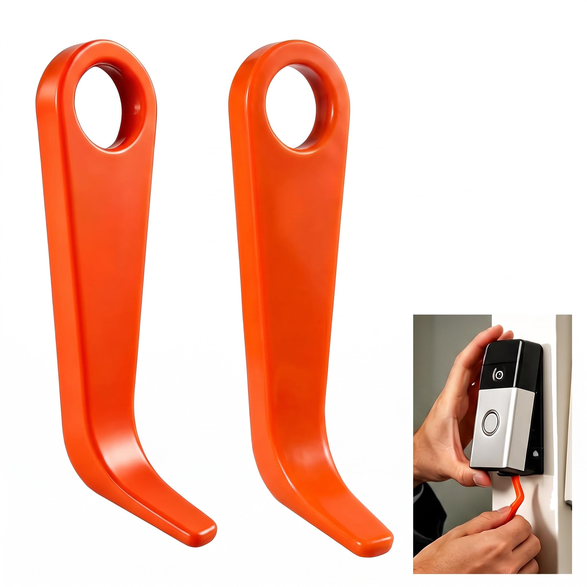 SINJAETRQ 2-Pack Doorbell Release Keys, Premium-Grade Plastic for Ring 2024