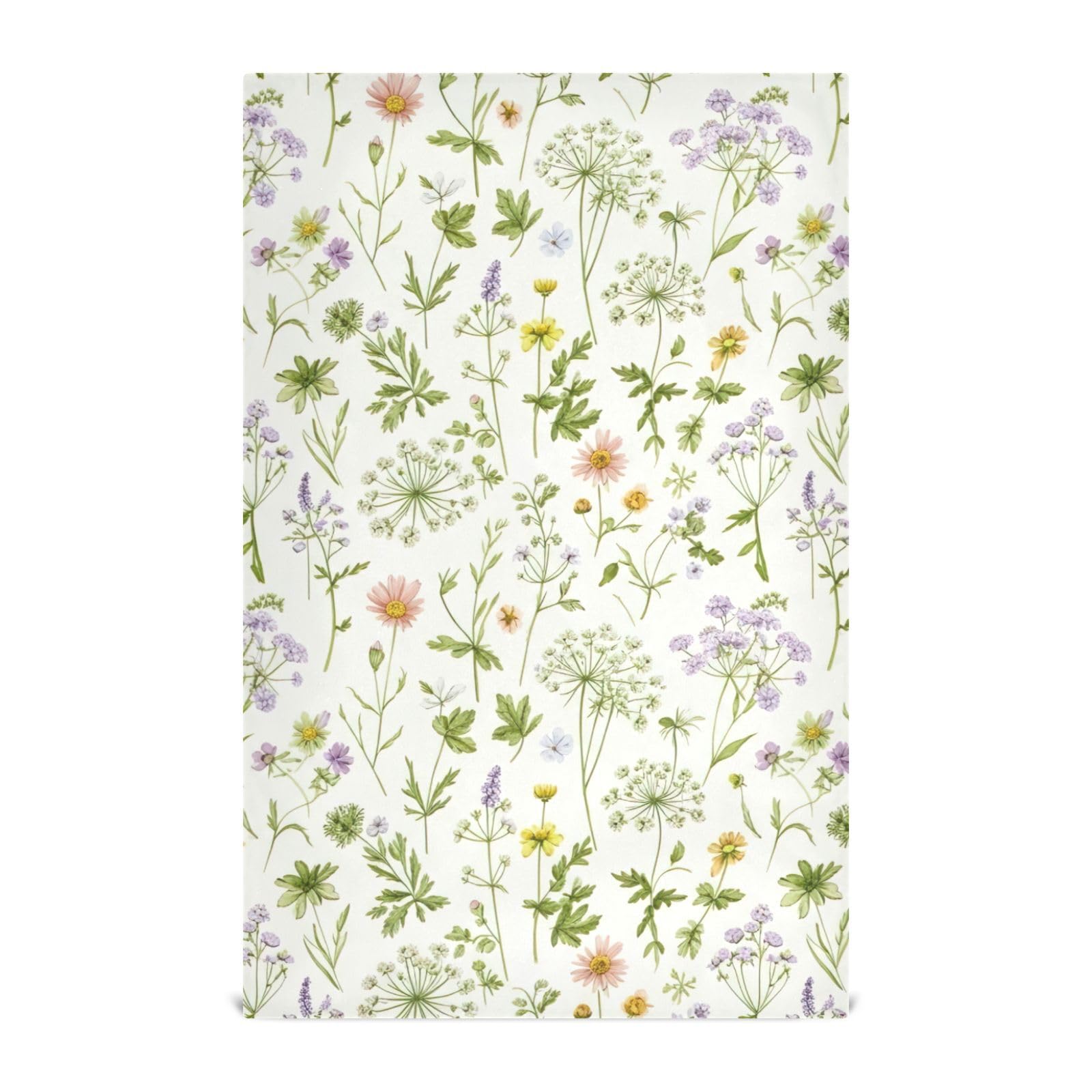 Toallas de cocina grandes con diseño de flores silvestres para decorar y secar en tu hogar