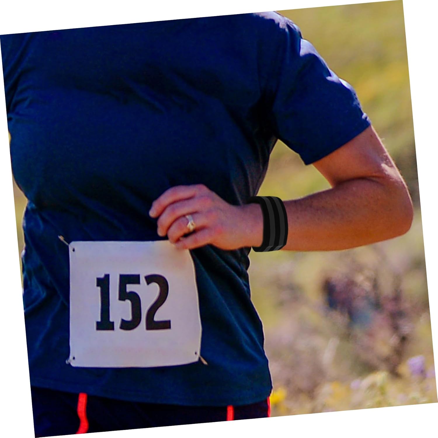 High Visibility Reflective Bands Elastic Reflective Wristbands for Night Safety for Running Walking and