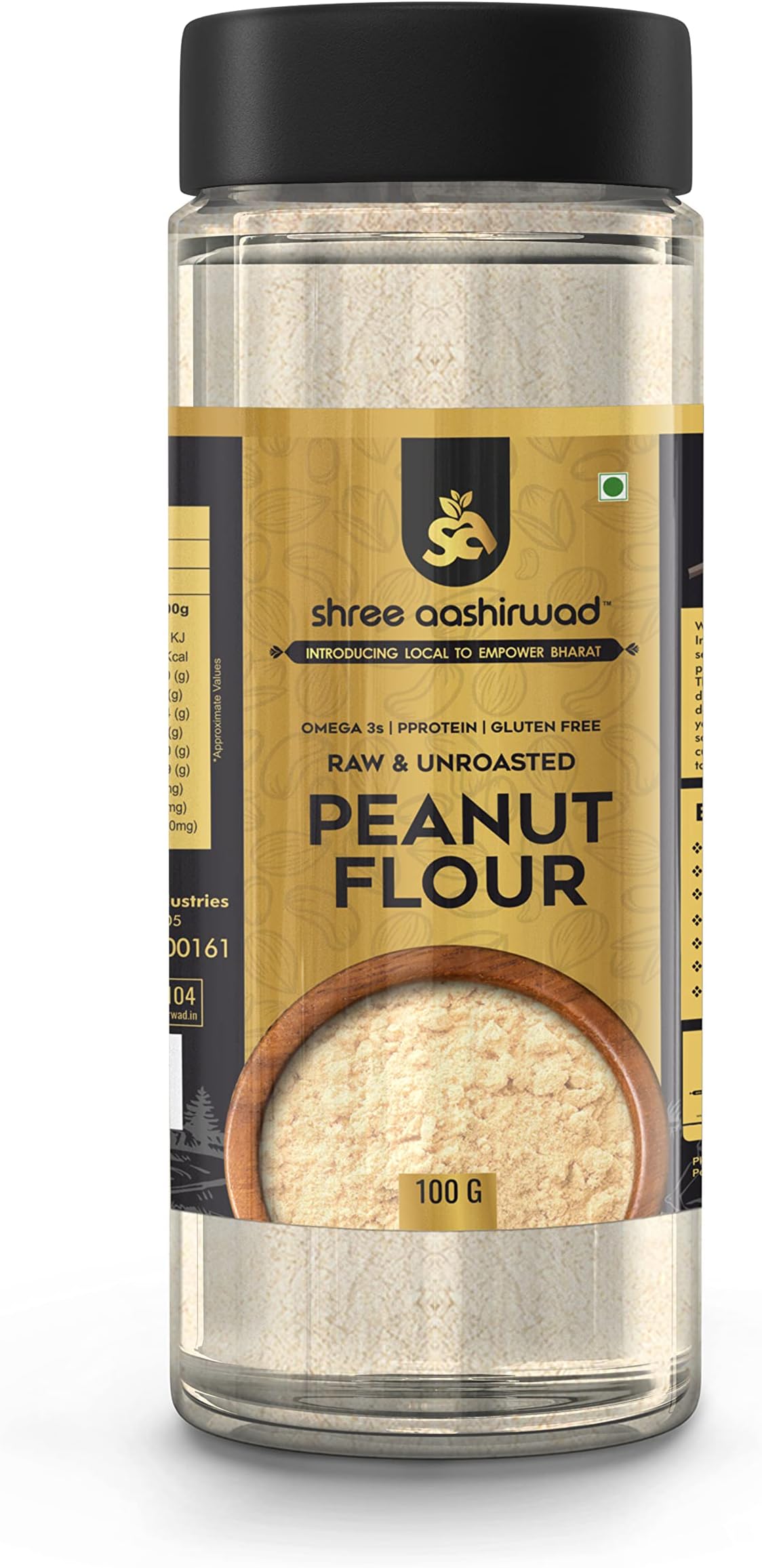 Shree Aanantam Peanut Flour 100g | All Natural | Indian Origin | Protein Rich (100 gr)