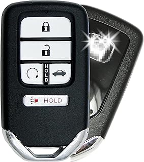 RemoteOverstock Replacement CASE SHELL KIT (5 BUTTONS) Remote Key Fob Cover for Keyless Entry Remote Compatible with Honda Smart Key Prox Proximity fits 2015-2021 Accord CR-V Civic Pilot with FCC ID: ACJ932HK1310A / KR5V2X / CWTWB1G0090 (5 BUTTONS)