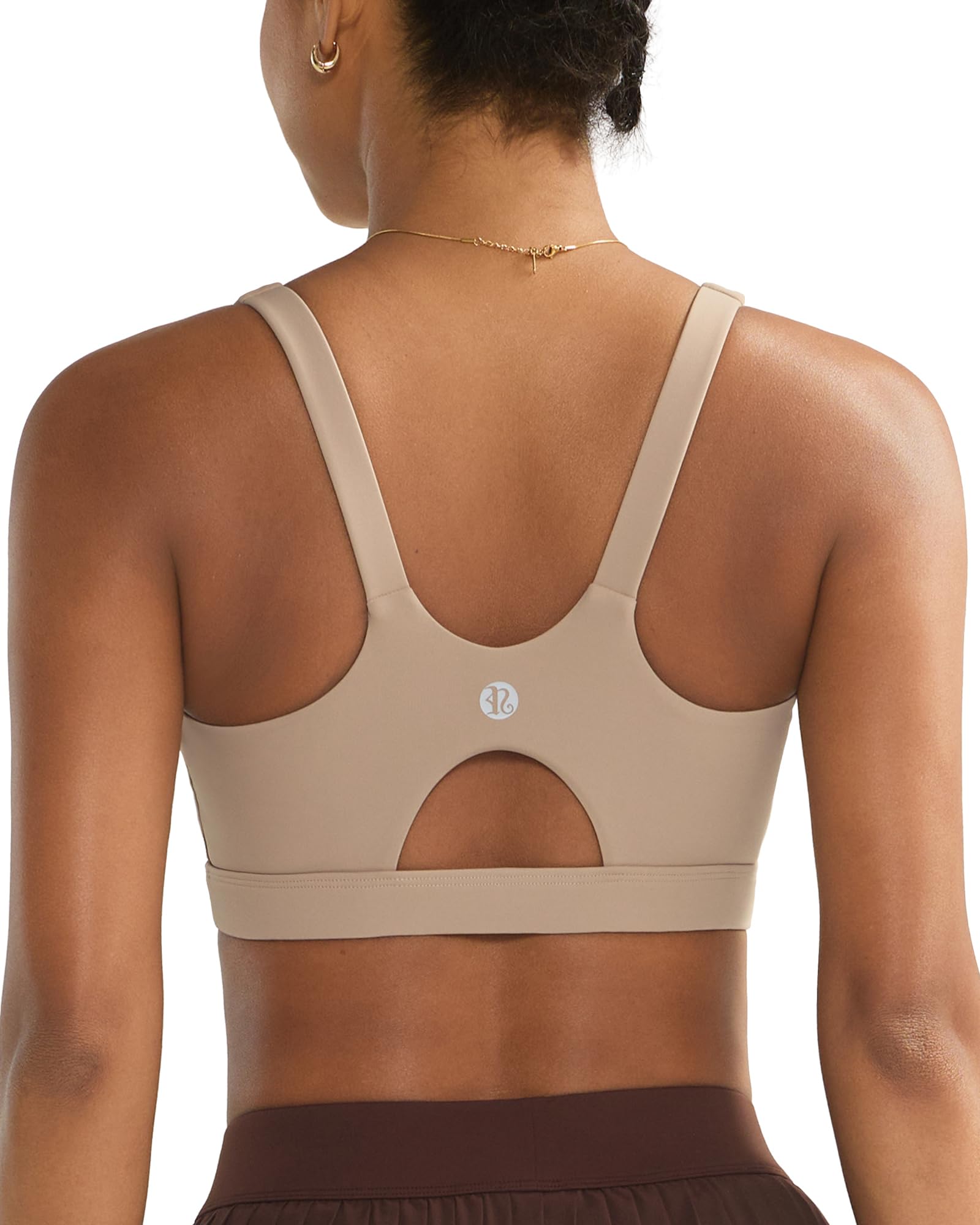 RUNNING GIRL Sports Bra for Women High Support Molded Cup High Impact Sports Bras for Women with Sewn