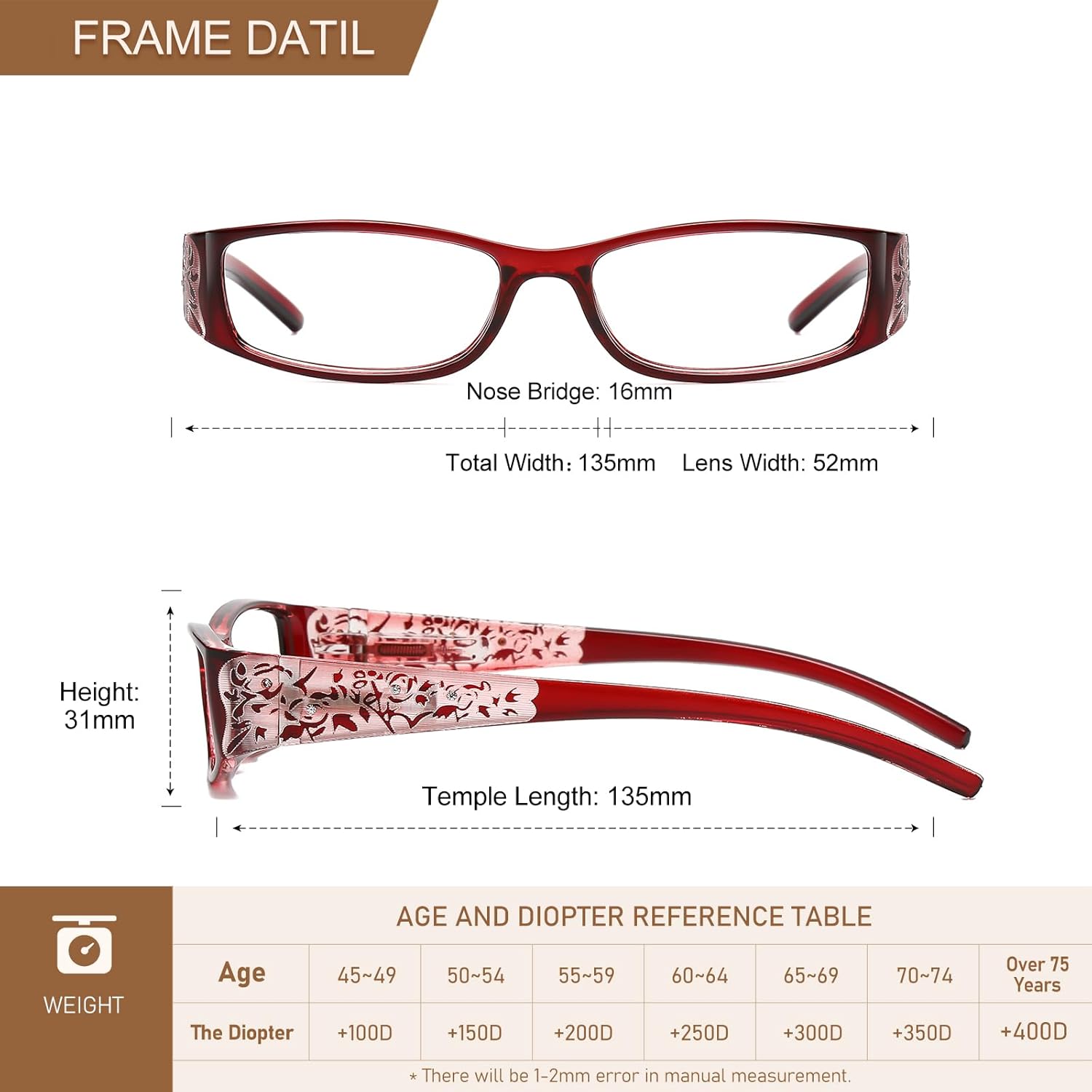 Reading Glasses Women Rhinestone Computer Reader Stylish Spring Hinge With Laser Pattern Diamond Eyewear 5 Pack PT2003 - Image 3