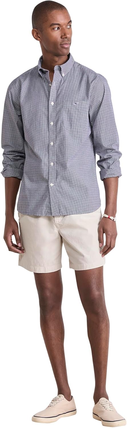 Vineyard Vines Mens Anegada Gingham Perfect Wash Poplin Shirt - Image 4