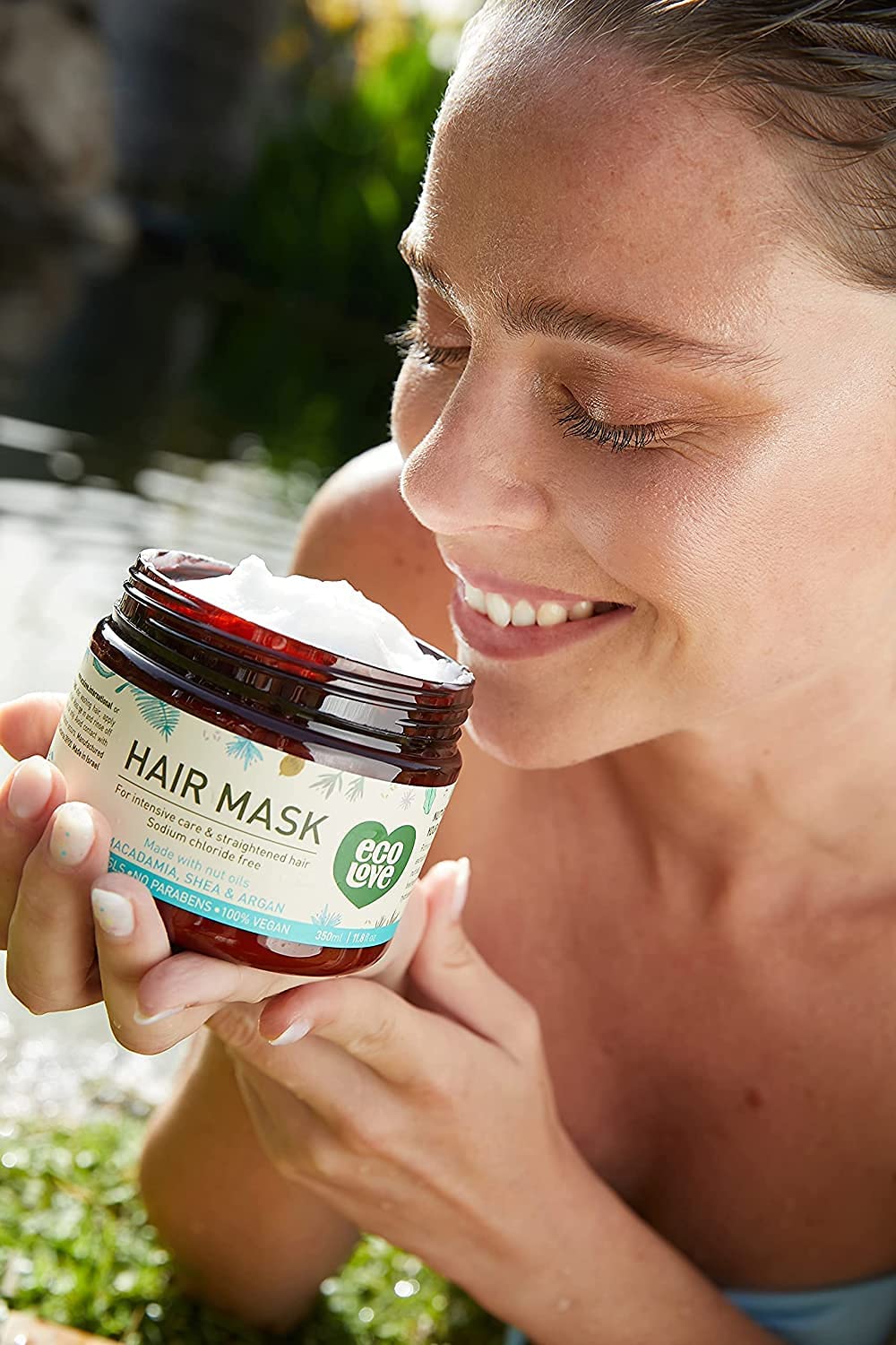 ecoLove Deep Conditioning Hair Mask & Natural Conditioning & Shampoo Bundle Set, Natural Macadamia Hair Mask,Shea Moisture Hair Mask,Argan Oil Hair Mask