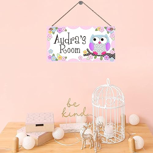 Miniatura 8 de Letrero personalizado de madera de flamenco, decoración de pared de dormitorio de niña, regalos para guardería de bebé niña