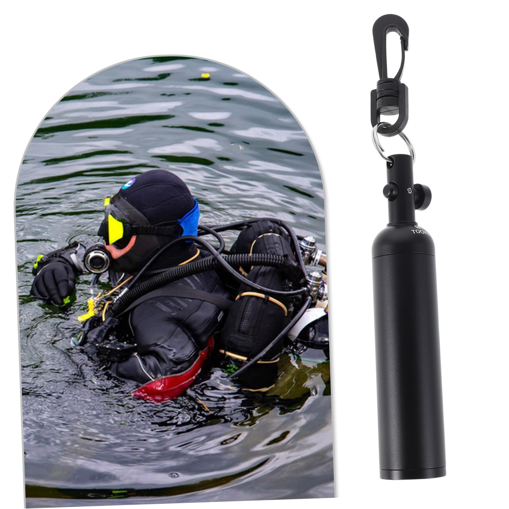 Bâton de Signalisation de Plongée en Alliage D’Aluminium, Hochet sous-Marin Antidérapant, Communication sous-Marine pour Débutants