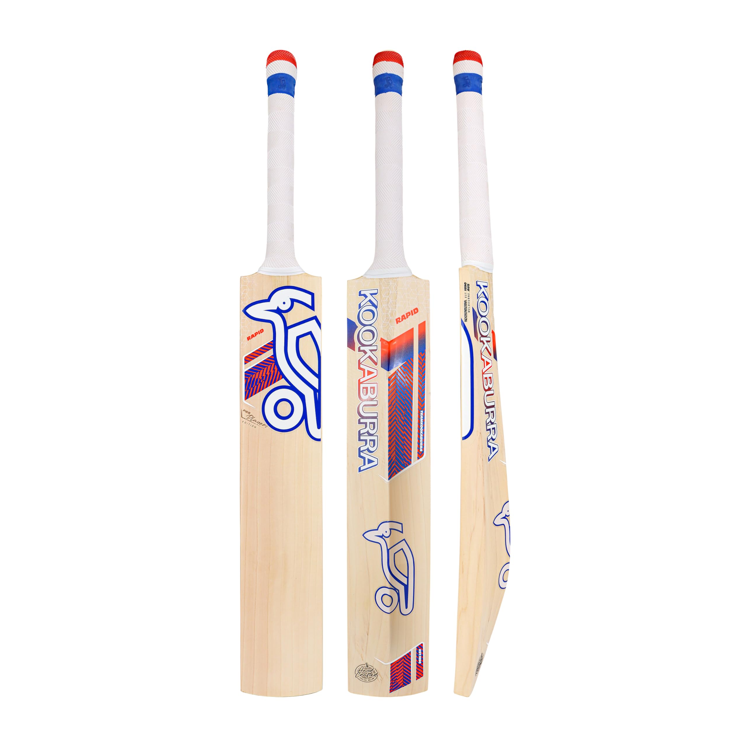 Kookaburra Rapid Pro Players Edition Cricket Bat - Short Handle, Purple & Red