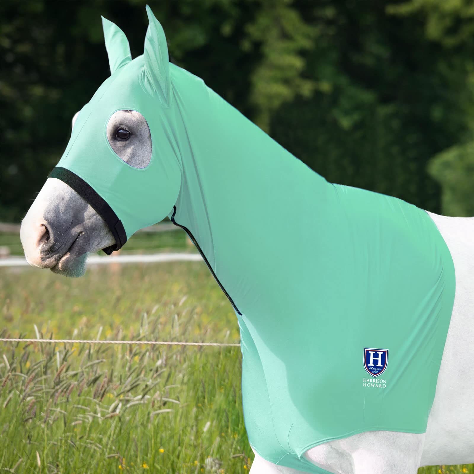Harrison Howard Horse Slinky Hood with Zipper, Stretchy Sleazy Hood
