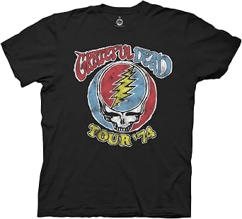 Ripple Junction Grateful Dead Mens Short Sleeve T-Shirt Tour 1974 Retro Stealie