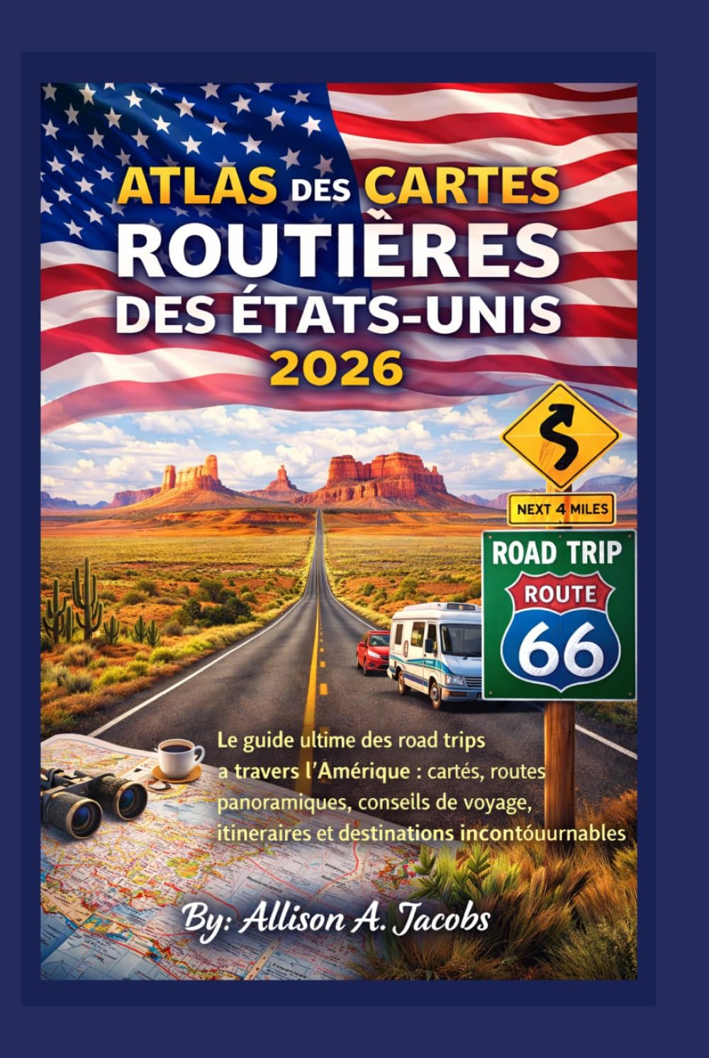 ATLAS DES CARTES ROUTIÈRES DES ÉTATS-UNIS 2026: Le guide ultime des road trips à travers l'Amérique : cartes, routes panoramiques, conseils de voyage, itinéraires et destinations incontournables