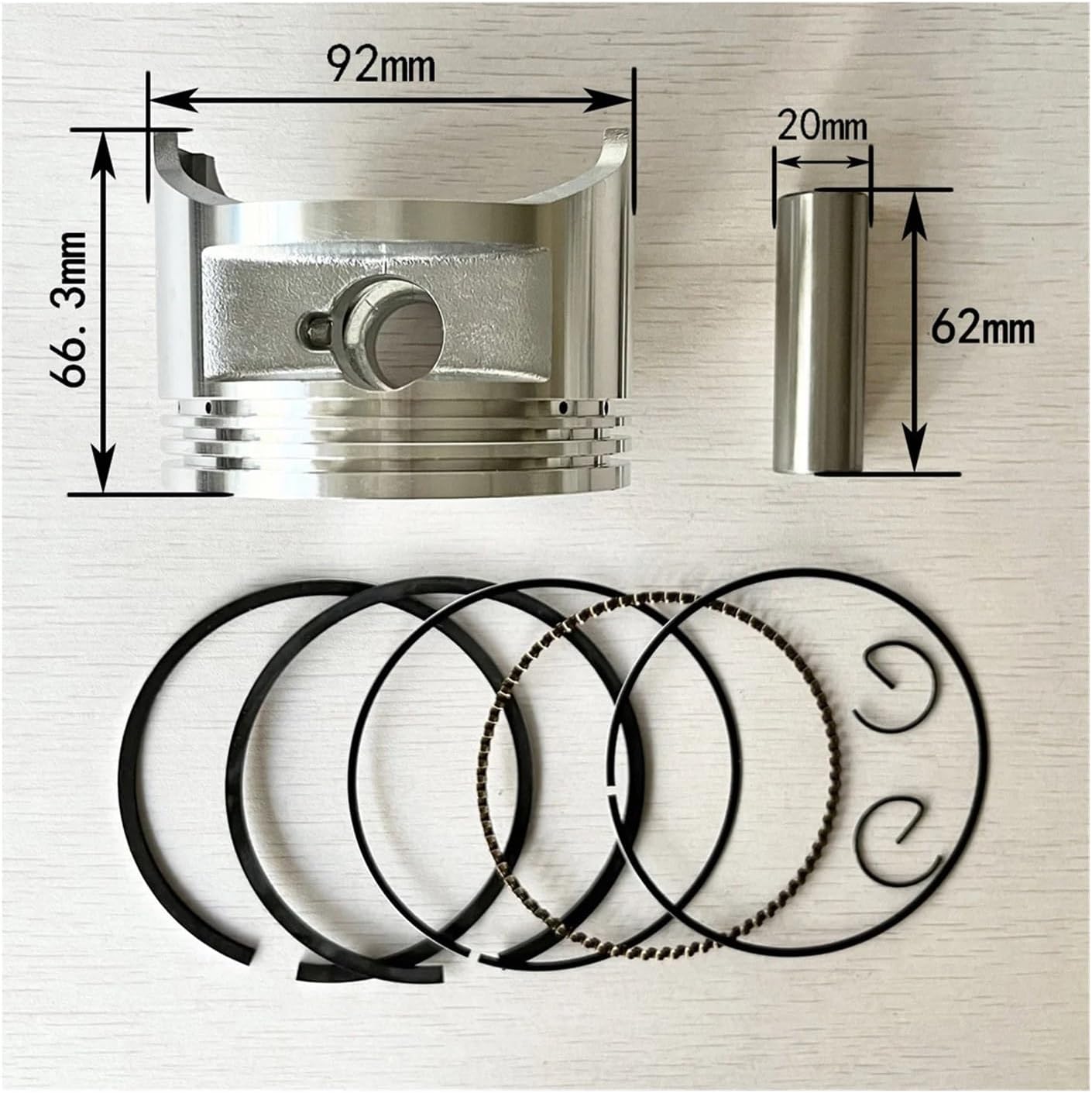 92 Mm for Piston Ring Pin Clip Kit 192 Engine Generator Replacement Parts