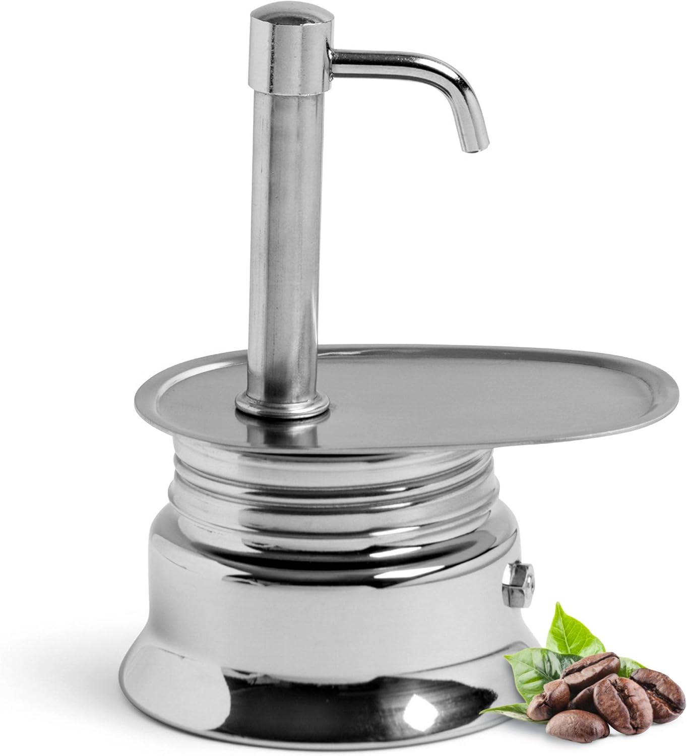 Kings County Tools Single Spout 1 Cup Coffee Maker – Stainless Steel Stovetop Espresso Maker – Italian Coffee Machine for Espresso, Cappuccino, and Mocha – Portable Brew Pot for Home or Camping