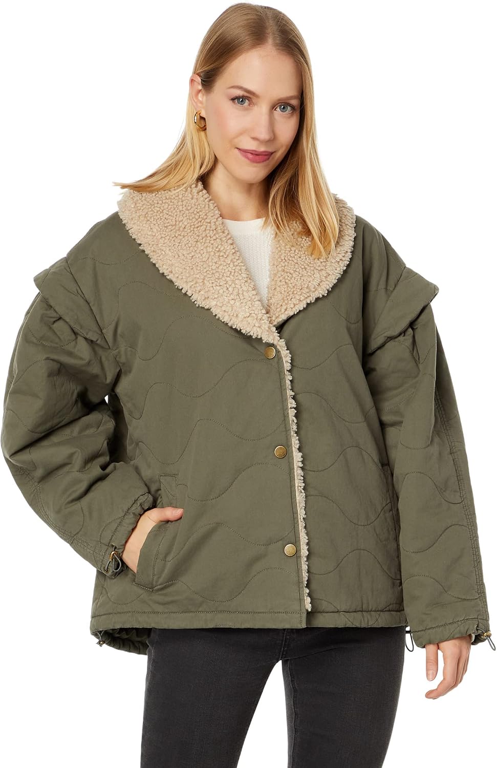 Lucky Brand Women's Quilted Bomber Jacket