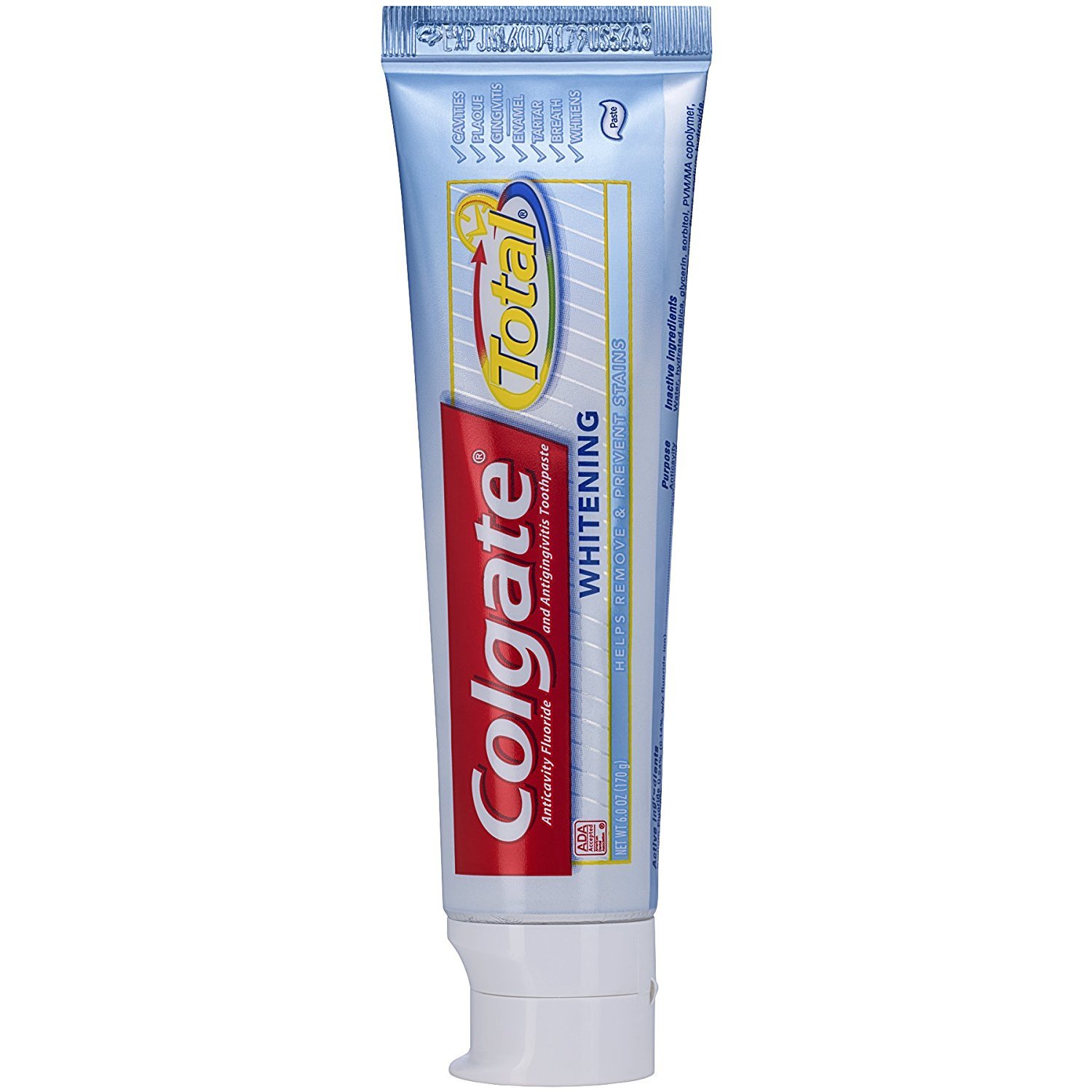 Colgate Total Whitening Toothpaste - Paste - Value 2 Pack - Pack of 2 Packages (Total of 4 Tubes)